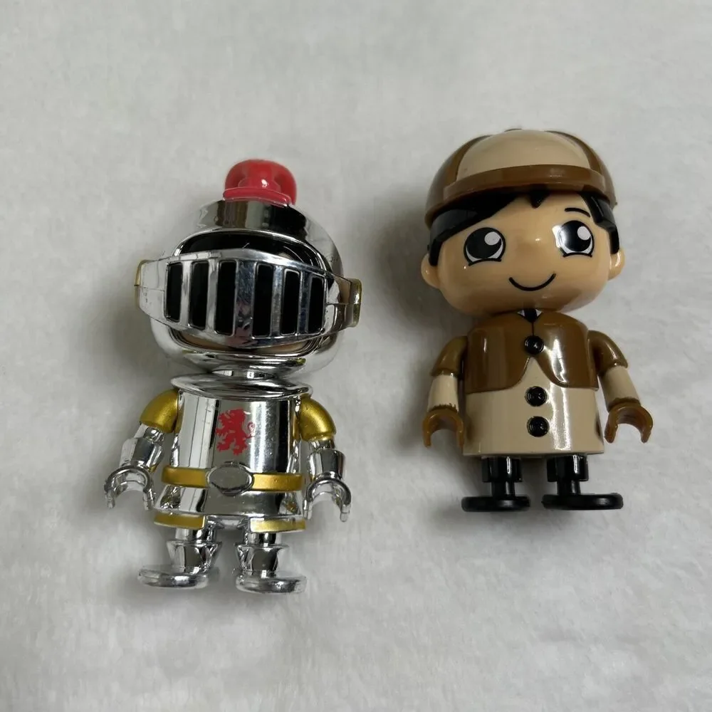 Ryan’s World Figure Lot 4 Figures 3–3.5” Sherlock Knight Caveman Bicycle